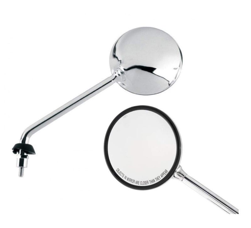 Piaggio Genuine Piaggio Vespa OEM Left Side Mirror - Chrome Finish - for 2009-2018 GTS Models (CM073407) - Convex Lens for Enhanced Visibility - Image 1